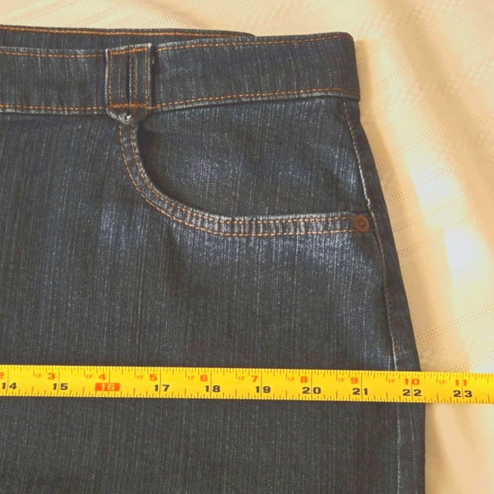 Marks & Spencer blue Denim Skirt 16 EUC - Picture 5 of 8